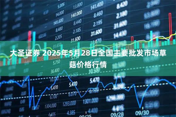 大圣证券 2025年5月28日全国主要批发市场草菇价格行情