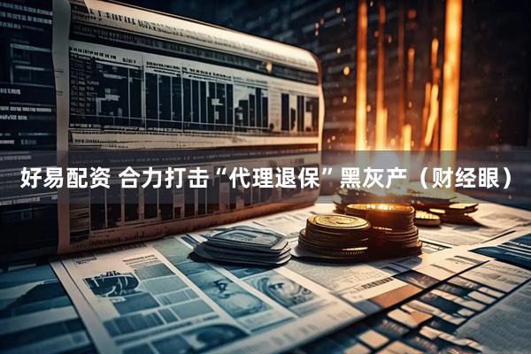 好易配资 合力打击“代理退保”黑灰产（财经眼）